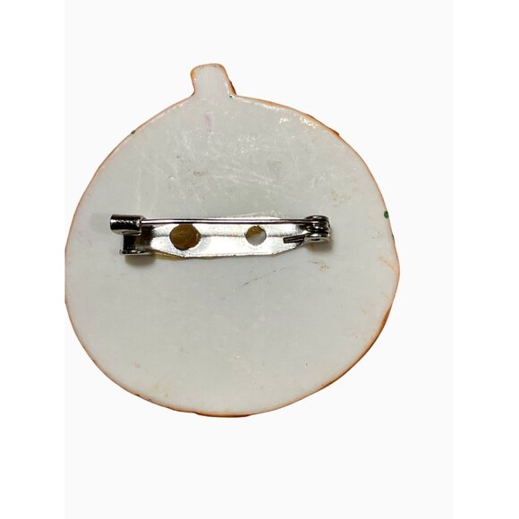 Halloween Pumpkin Pirate Brooch Pin Orange and Black Accessory - Picture 5 of 7